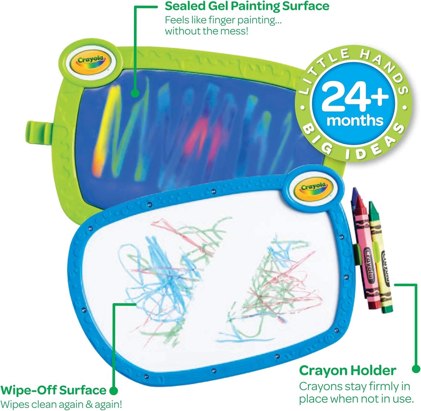 My First Crayola Double Doodle Board, Drawing Tablet, Toddler Toy, Gift