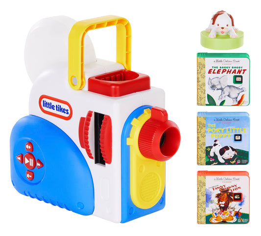 Little Tikes Story Dream Machine Starter Set, Storytime, , Little Golden Book, Audio Play, The Poky Little Puppy Character, Nightlight, Gift and Toy for Toddlers and Kids Girls Boys Ages 3+ years