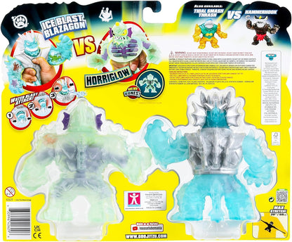 Heroes of Goo JIT Zu Deep Goo Sea Versus Pack. Exclusive Ice Blast Blazagon VS Exclusive Horriglow. 2 Figure Pack! Battle Straight Out of The Pack with Figures That are Super Crunchy and Super Oozy!