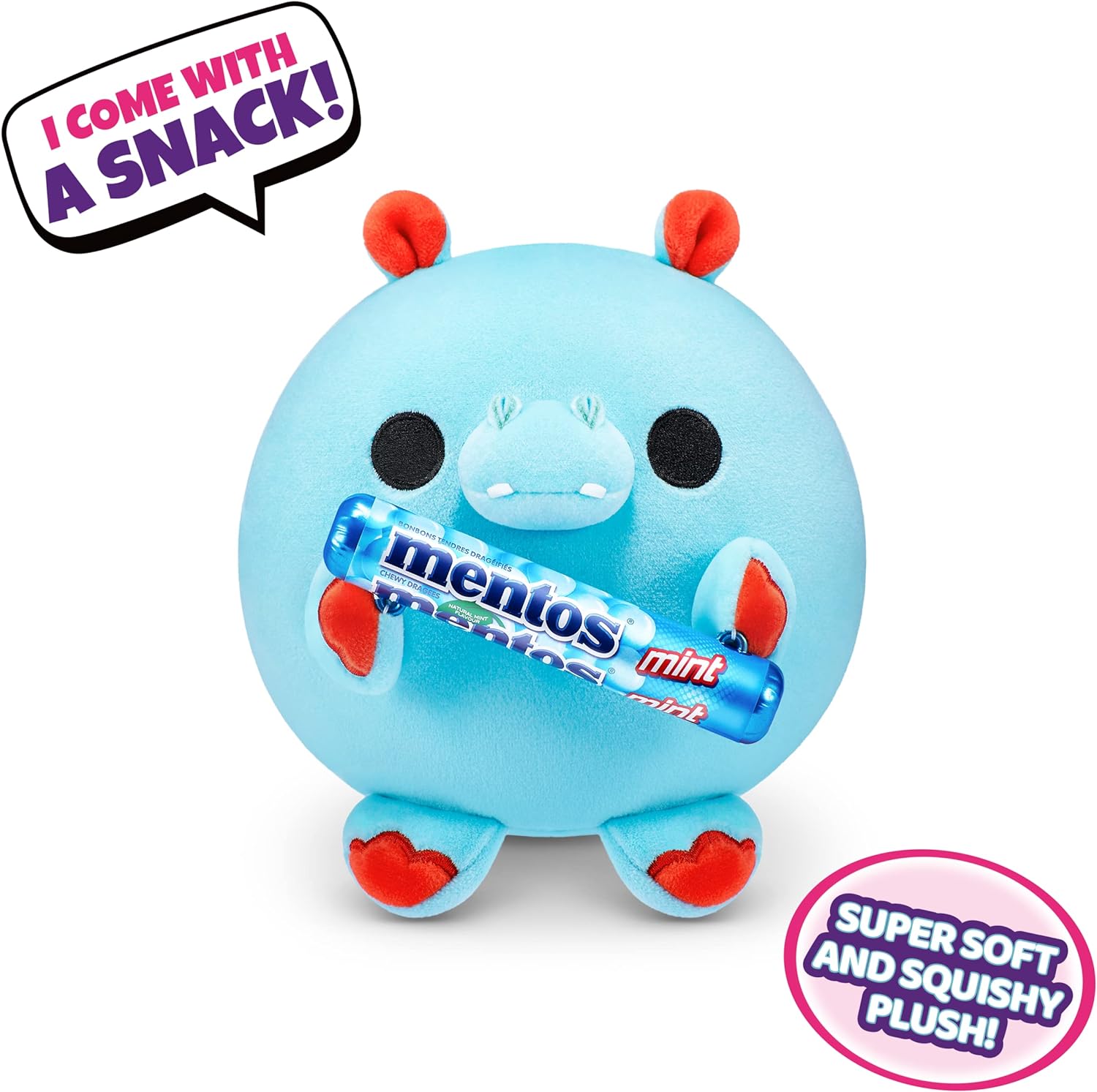 Snackles Small Sized 5.5 inch Snackle Plush by ZURU (Random Surprise), Cuddly Squishy Comfort 5.5 inch Plush with License Snack Brand Accessory