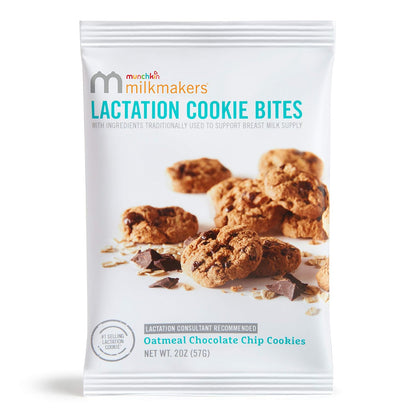 Munchkin® Milkmakers® Lactation Cookie Bites, Oatmeal Chocolate Chip, 10 Ct