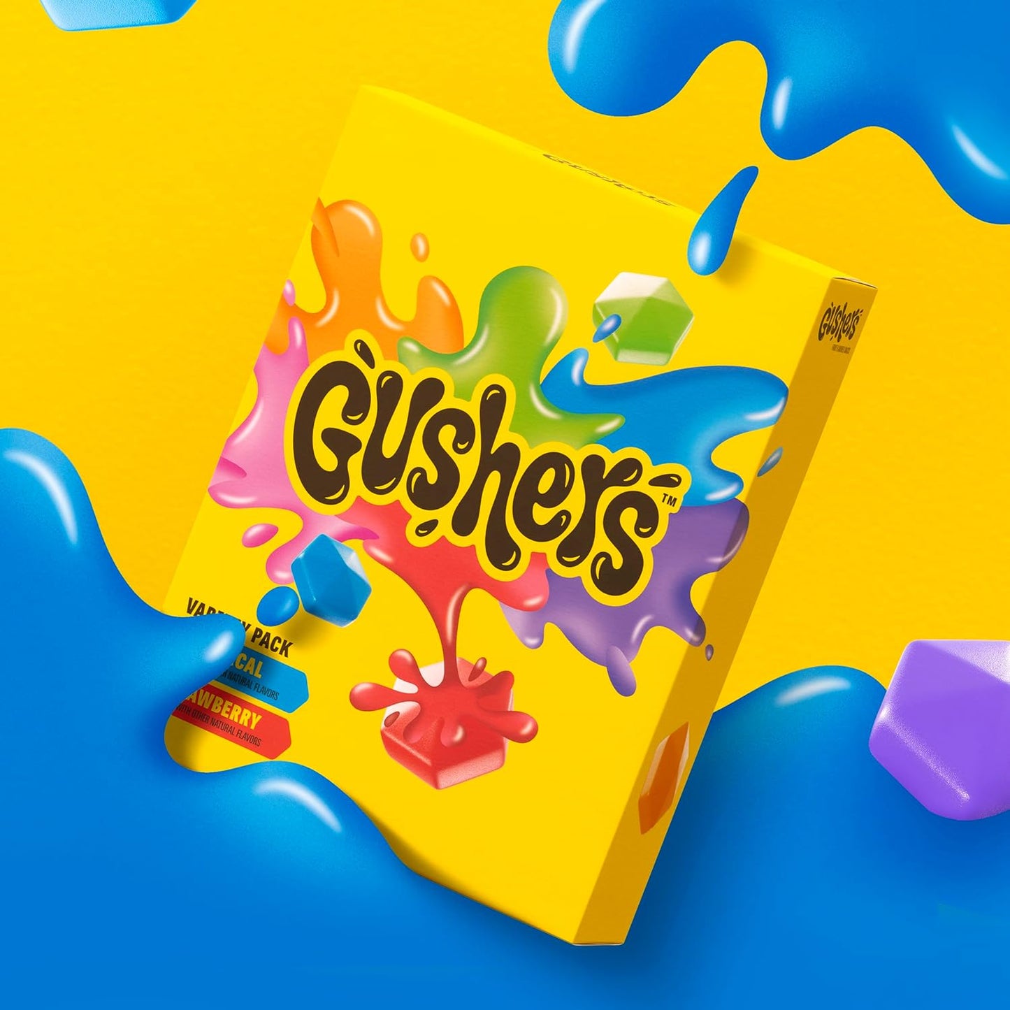 Gushers Fruit Flavored Snacks, Variety Pack, Strawberry and Tropical, 20 ct