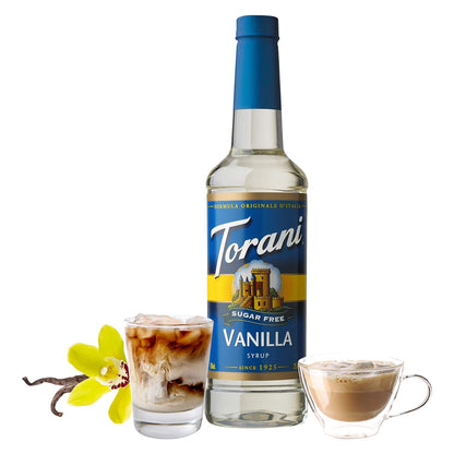 Torani Sugar Free Syrup, Vanilla, 25.4 Ounce (Pack of 4)