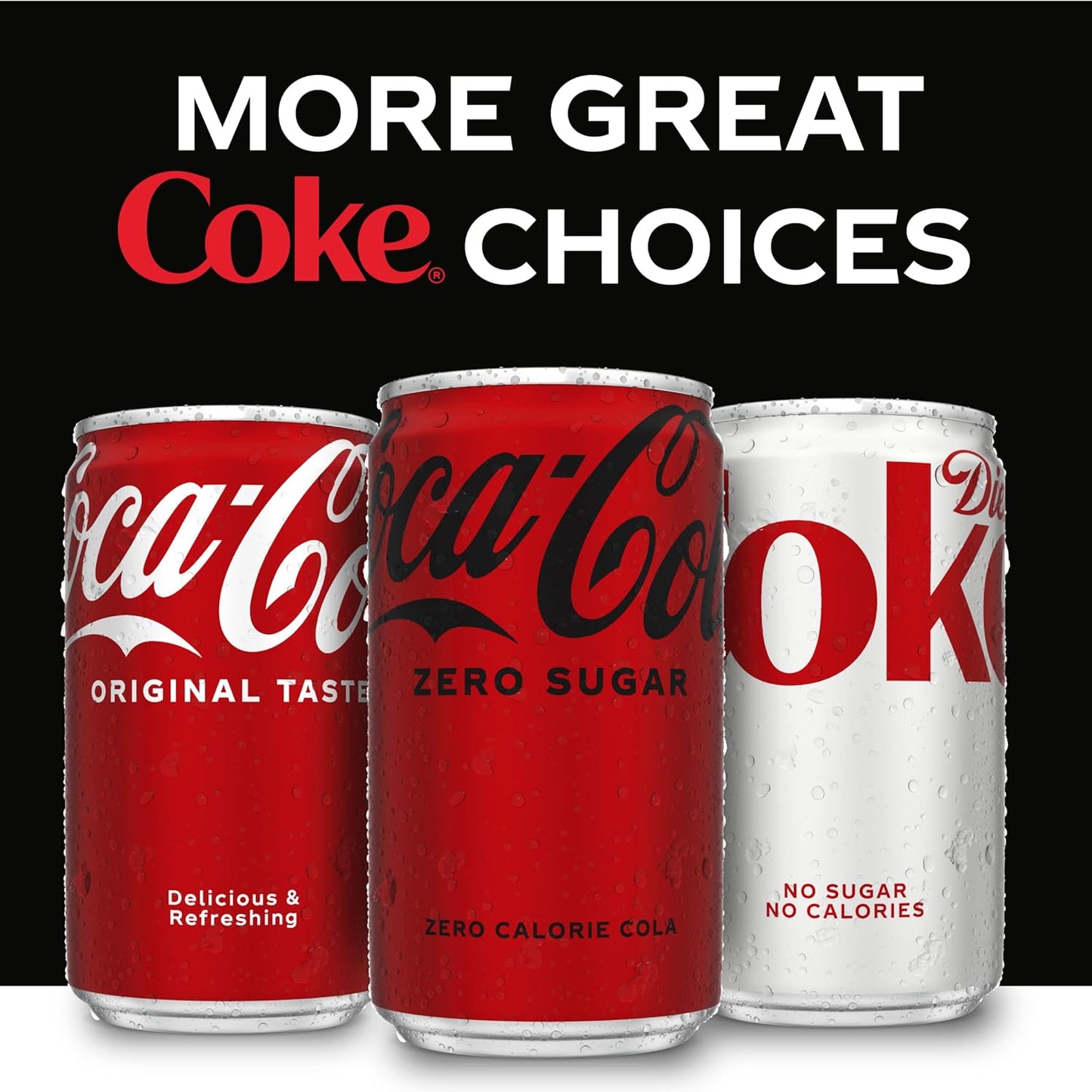 Coke Zero Sugar Diet Soda Soft Drink, 7.5 fl oz, 10 Pack