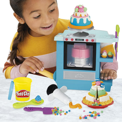 Play-Doh Kitchen Creations Rising Cake Oven Kitchen Playset, Play Kitchen Appliances, Preschool Toys, Kitchen Toys for 3 Year Old Girls and Boys and Up