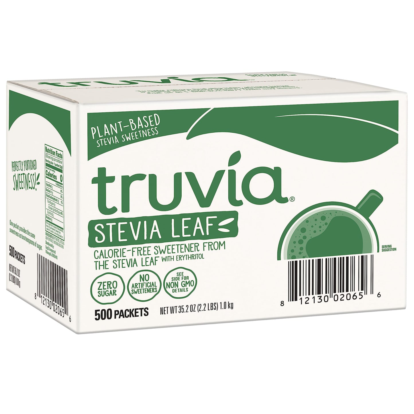 Truvia Original Calorie-Free Sweetener from the Stevia Leaf Packets, 35.25 oz Box, 500 Count (Pack of 1)