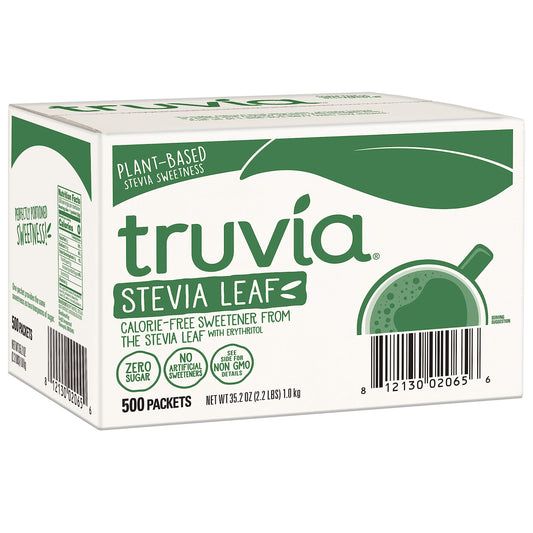 Truvia Original Calorie-Free Sweetener from the Stevia Leaf Packets, 35.25 oz Box, 500 Count (Pack of 1)