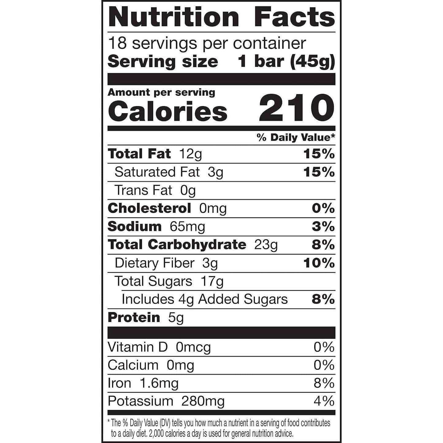 LÄRABAR Peanut Butter Chocolate Chip, Gluten Free Fruit & Nut Bar, 18 Ct