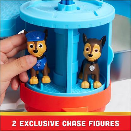 Paw Patrol Lookout Tower Playset with Toy Car Launcher, 2 Chase Action Figures, Chase’s Police Cruiser and Accessories, Kids Toys for Ages 3 and up