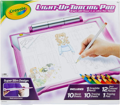 Crayola Light Up Tracing Pad - Pink, Drawing Pads for Kids, Kids Toys, Holiday & Birthday Gifts for Girls and Boys, Ages 6+ [Amazon Exclusive]