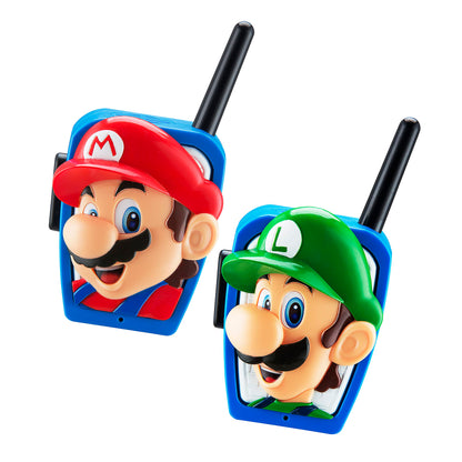 Super Mario Bros Walkie Talkies Kids Toys, Long Range, Two Way Static Free Handheld Radios, Designed for Indoor or Outdoor Games for Kids Aged 3 and Up