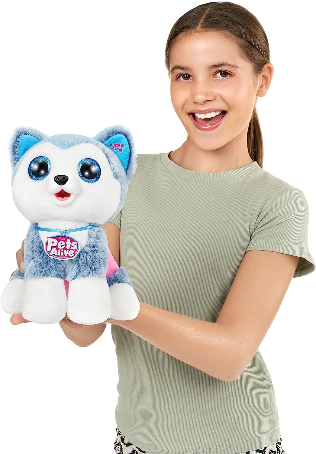 Pets Alive Pooping Puppies (Husky) by ZURU Surprise Puppy Plush, Ultra Soft Plushies, Interactive Toy Pets, Electronic Pet Puppy for Girls and Children