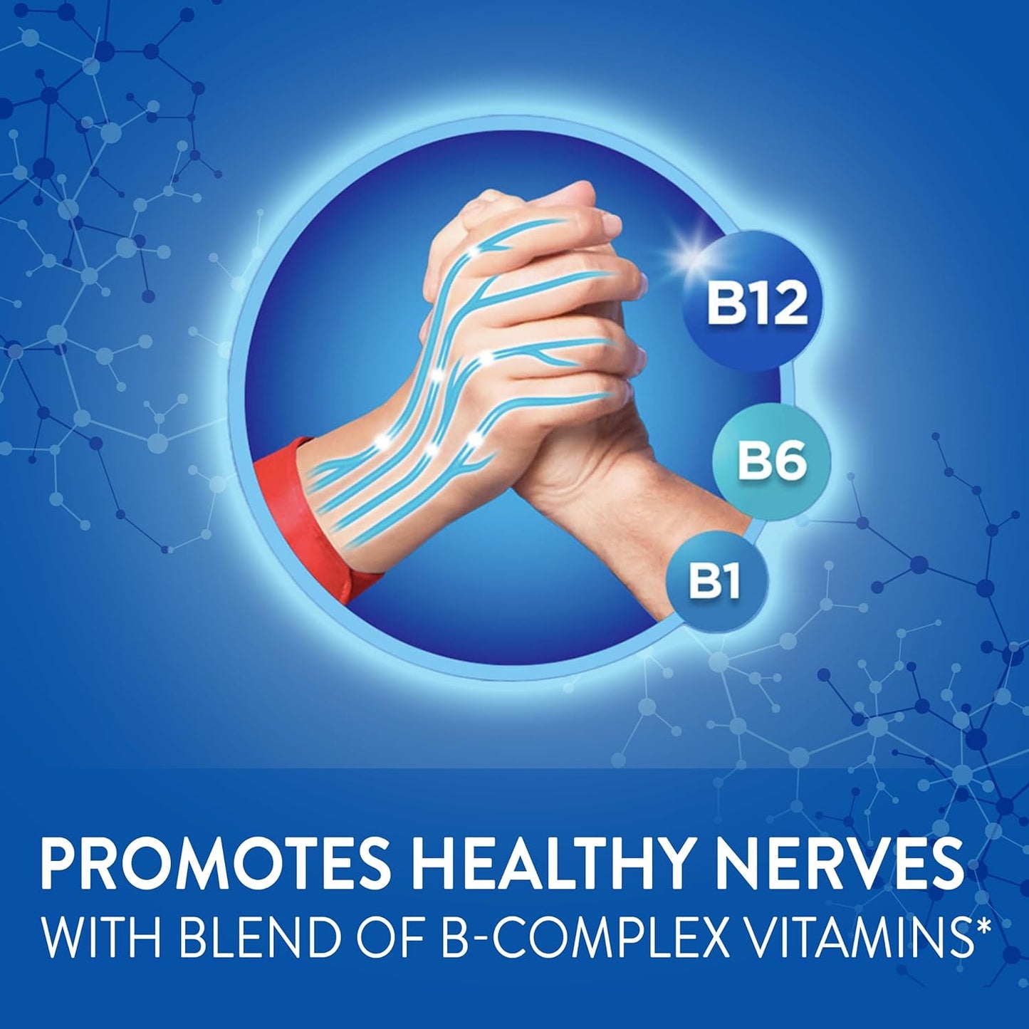 Nervive Nerve Health, with Alpha Lipoic Acid, to Fortify Nerve Health and Support Healthy Nerve Function in Fingers, Hands, Toes, & Feet*, ALA, Vitamins B12, B6, & B1, 30 Daily Tablets