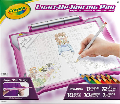 Crayola Light Up Tracing Pad - Pink, Drawing Pads for Kids, Kids Toys, Holiday & Birthday Gifts for Girls and Boys, Ages 6+ [Amazon Exclusive]