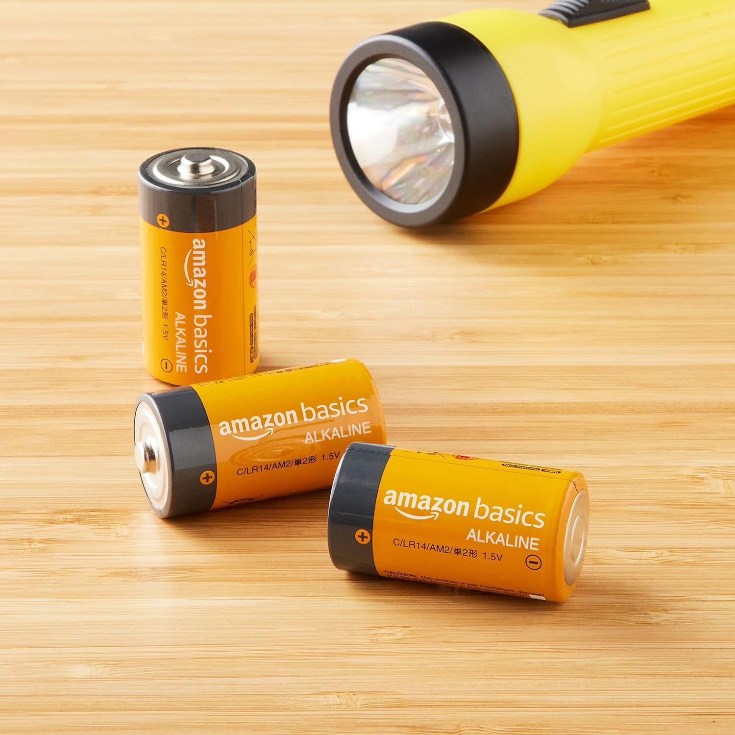 Amazon Basics 12-Pack C Cell Alkaline All-Purpose Batteries, 1.5 Volt, 5-Year Shelf Life