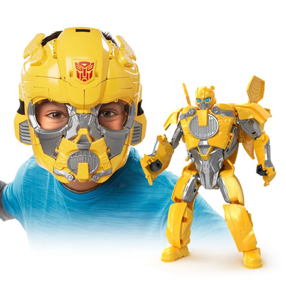 Transformers Toys Rise of The Beasts Movie Bumblebee 2-in-1 Converting Roleplay Mask Action Figure for Ages 6 and Up, 9-inch