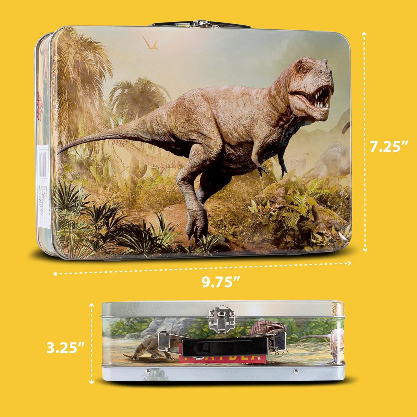 PLAYBEA Dinosaur Toys - 12 7-Inch Realistic Dinosaurs Figures with Storage Box |Dino Toys for Kids 3-5 5-7 | Toddler Boy Toys