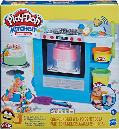 Play-Doh Kitchen Creations Rising Cake Oven Kitchen Playset, Play Kitchen Appliances, Preschool Toys, Kitchen Toys for 3 Year Old Girls and Boys and Up