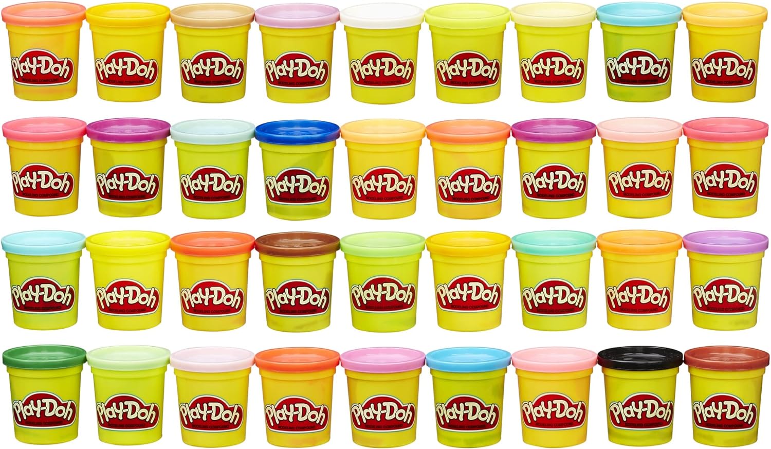 Play-Doh Modeling Compound 36 Pack Case of Colors, Party Favors, Non-Toxic, Assorted Colors, 3 Oz Cans (Amazon Exclusive)