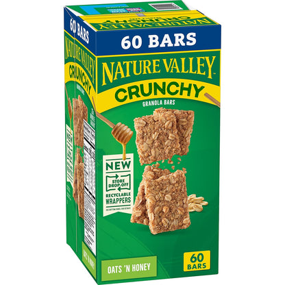 Nature Valley Crunchy Oats 'n Honey Granola Bars 30 Count