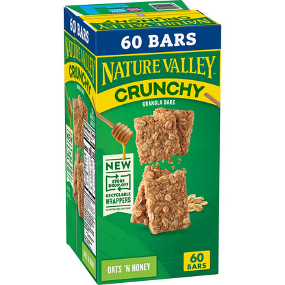 Nature Valley Crunchy Oats 'n Honey Granola Bars 30 Count