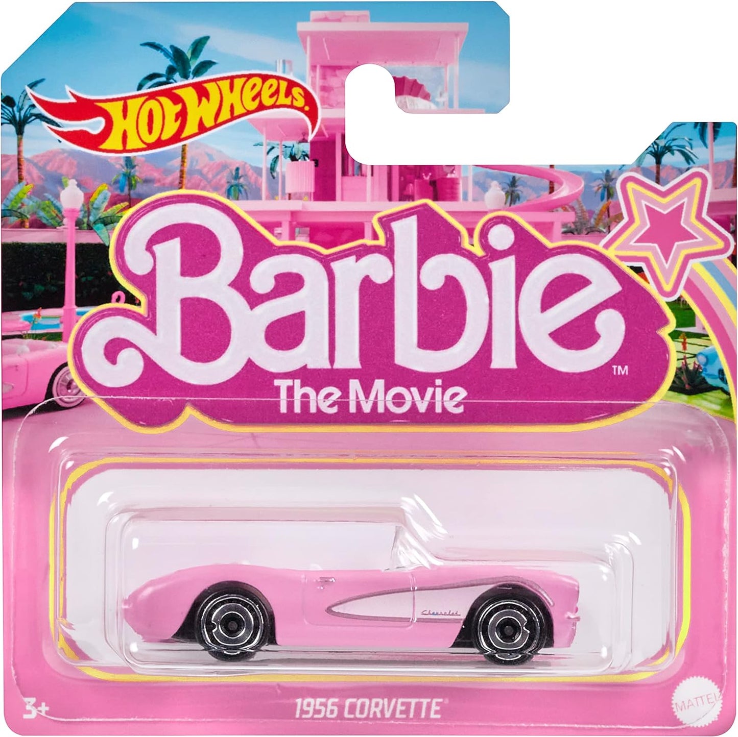 Hot Wheels 2023 Barbie 1956 Corvette Barbie The Movie, Pink
