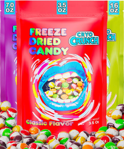 Freeze Dried Candy Rainbow Original (3.5oz-7oz-16oz) By CRYO CRUNCH - Candy Freeze Dried US Made Freeze Dry Candy Freeze Dried Candy Cheap Dry Freeze Candy Free Dry Candy Dehydrated Candy