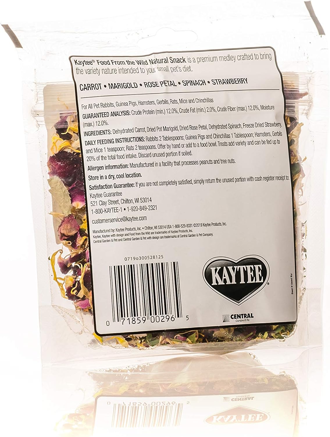 Kaytee Food from The Wild Natural Snack for Pet Rabbits, Guinea Pigs And Other Small Animals, 1 Ounce