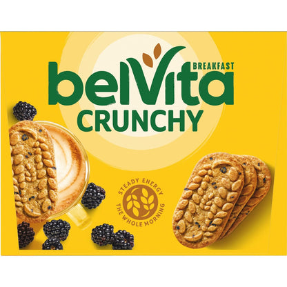 belVita Blueberry Breakfast Biscuits, Value Pack, 12 Packs (4 Biscuits Per Pack)