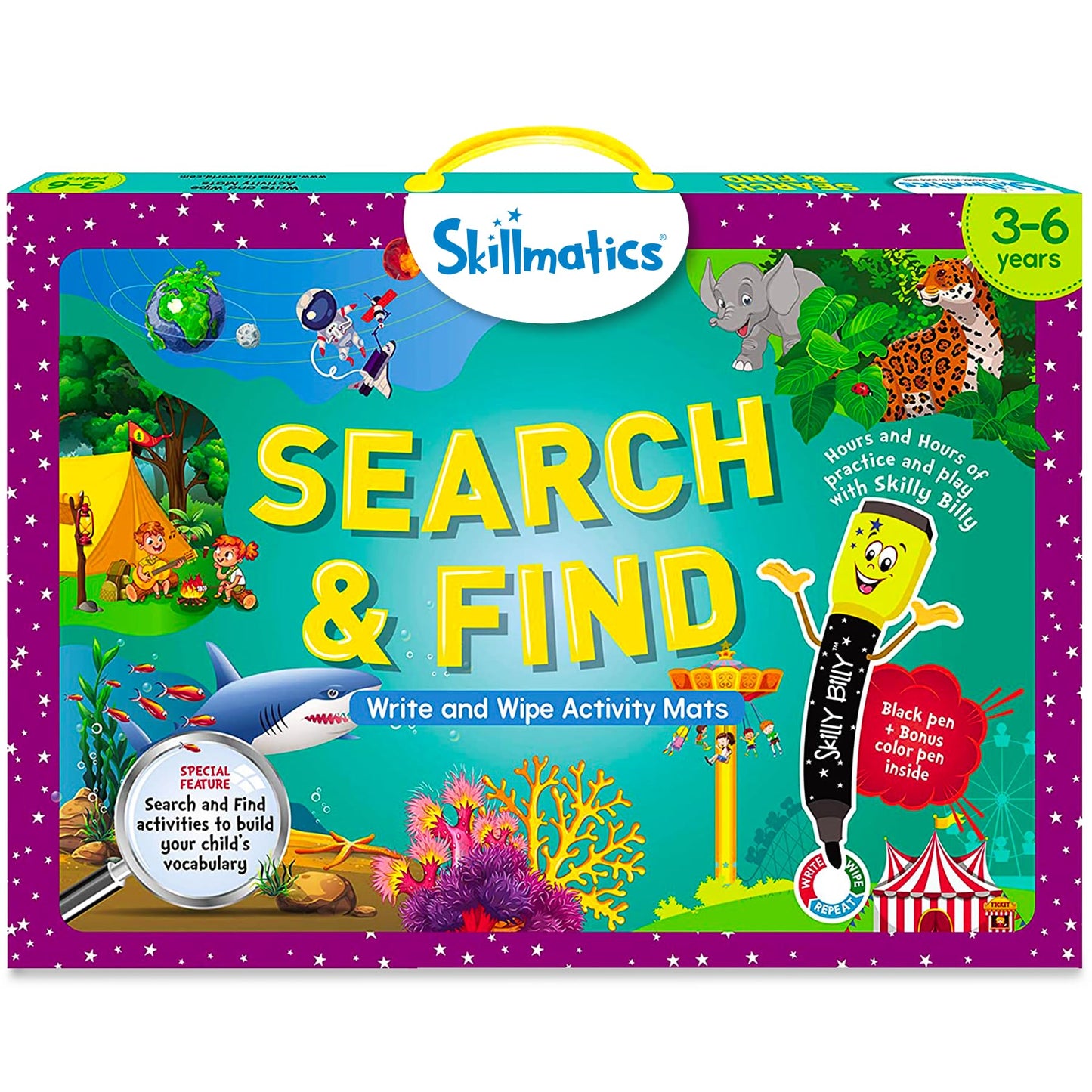 Skillmatics Preschool Learning Activity - Search and Find Educational Game, Perfect for Kids, Toddlers Who Love Toys, Art and Craft Activities, Gifts for Girls and Boys Ages 3, 4, 5, 6