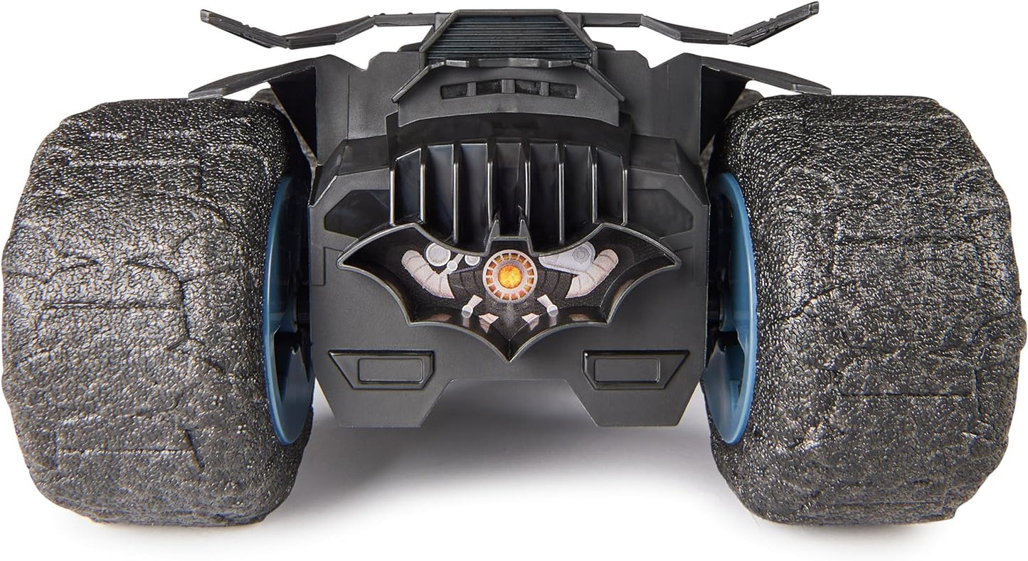 DC Comics, Batman Stunt Force Batmobile, Indoor Remote Control Car, Turbo Boost & Crazy Stunts, Collectible Super Hero Kids Toys for Boys and Girls 4+