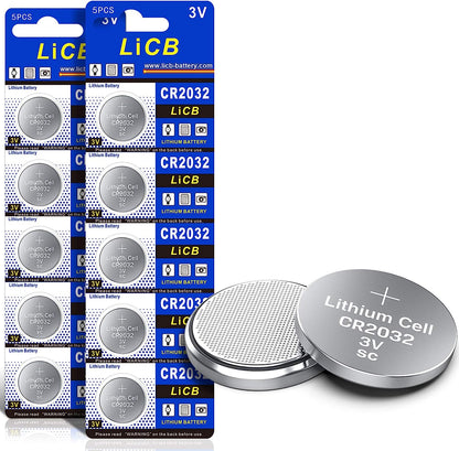 LiCB CR2032 3V Lithium Battery(10-Pack)