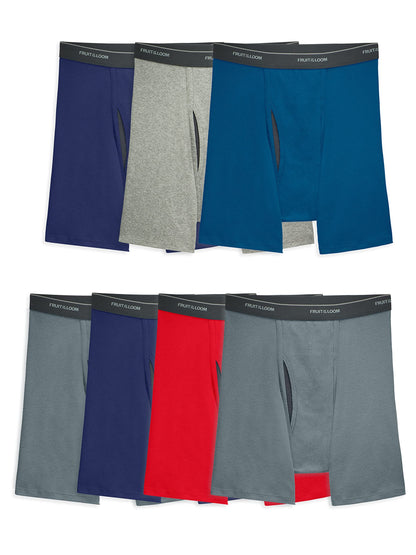 Fruit of the Loom Men's Coolzone Boxer Briefs, Moisture Wicking & Breathable, Assorted Color Multipacks