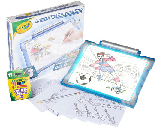 Crayola Light Up Tracing Pad - Blue, Tracing Light Box for Kids, Drawing Pad, Holiday Toys, Gifts for Boys and Girls, Ages 6+