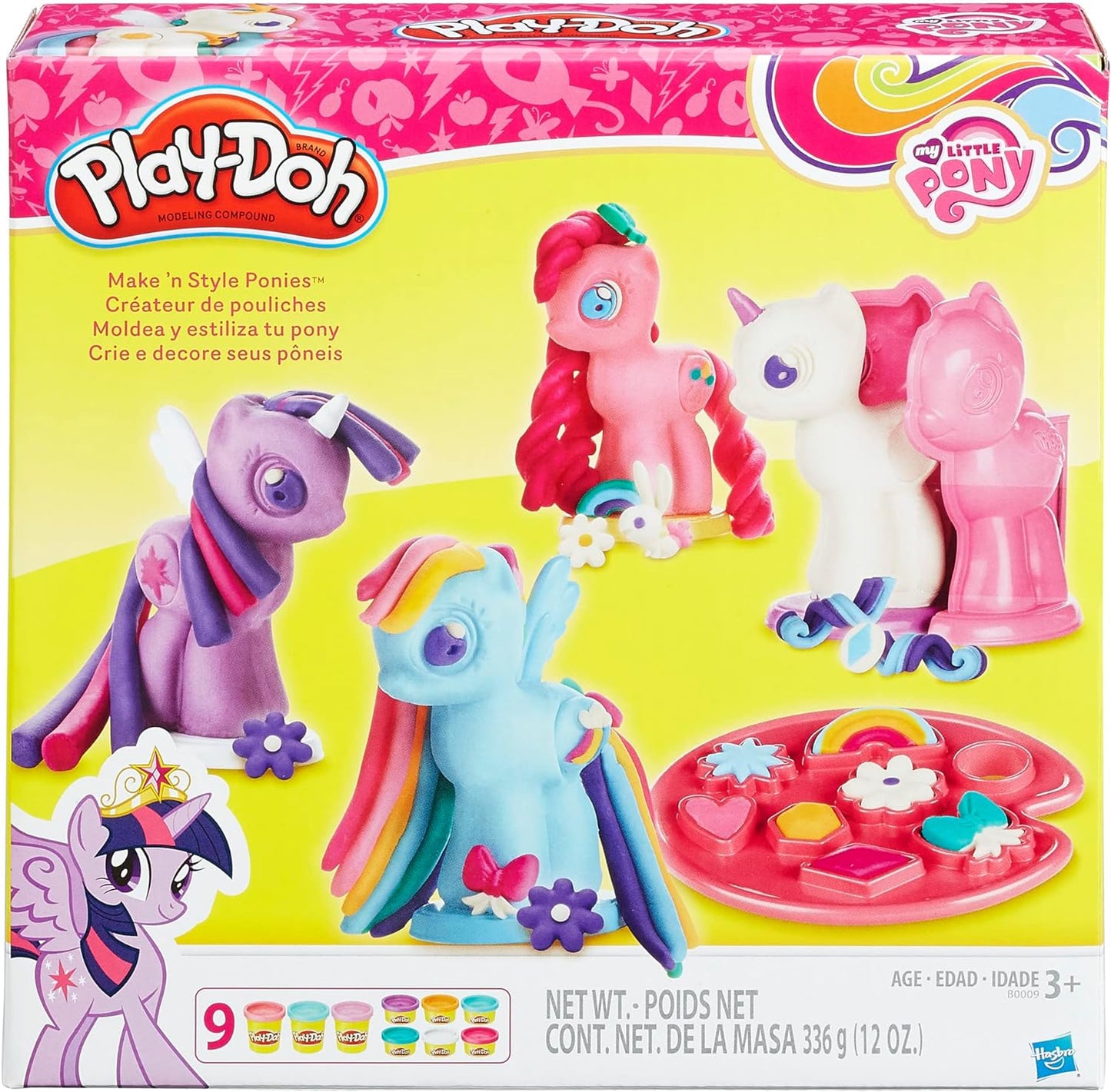 Play-Doh My Little Pony Make 'n Style Ponies, Perfect Christmas Stocking Stuffers for Kids or Holiday Gifts (Amazon Exclusive)