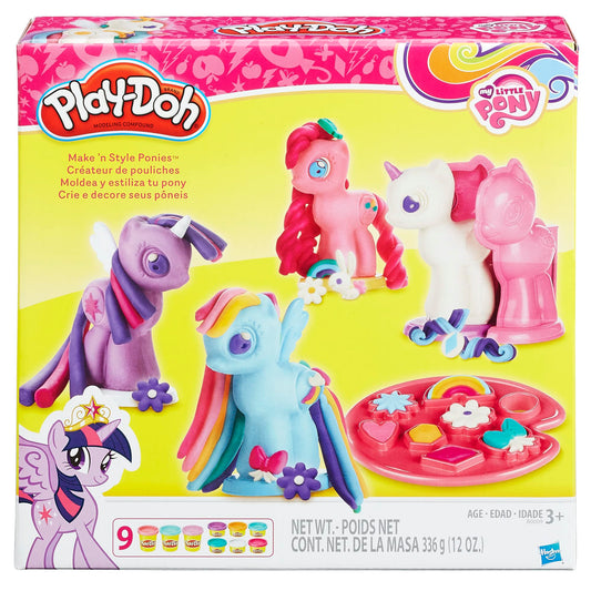 Play-Doh My Little Pony Make 'n Style Ponies, Perfect Christmas Stocking Stuffers for Kids or Holiday Gifts (Amazon Exclusive)