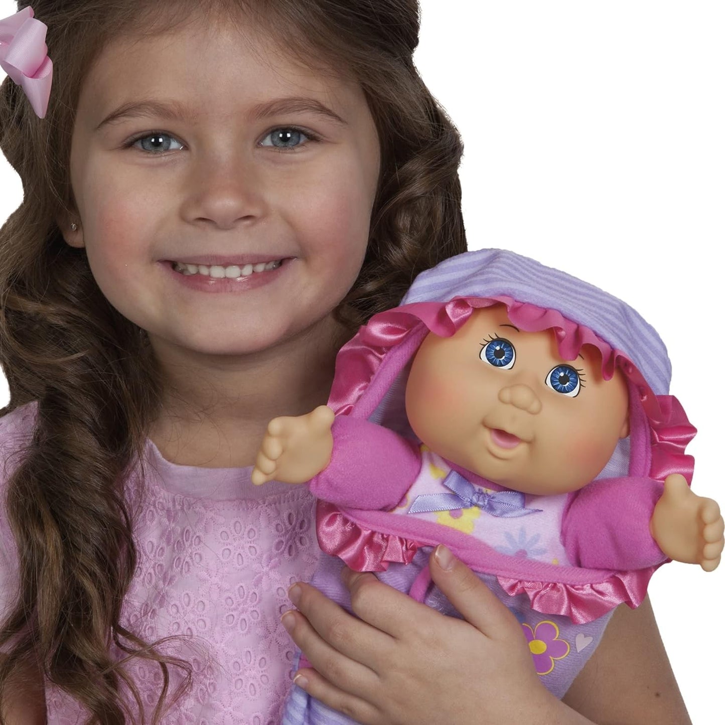 Cabbage Patch Kids Official, Newborn Baby Doll Girl - Comes with Swaddle Blanket and Unique Adoption Birth Announcement