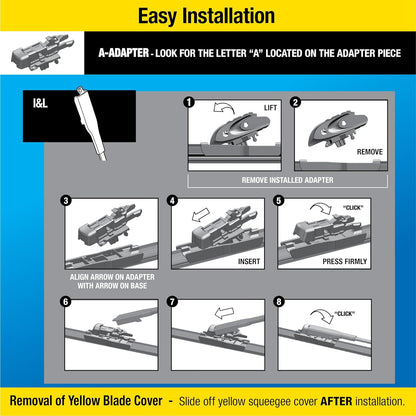 26-Inch Rain-X Silicone Wiper Blades, Automotive Replacement with Longer-Lasting Rubber