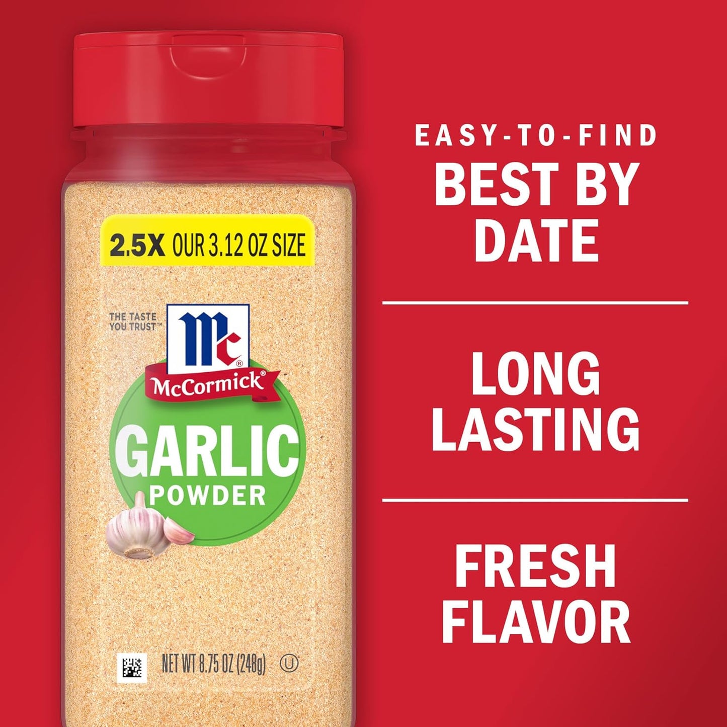 McCormick Garlic Powder, 8.75 Oz