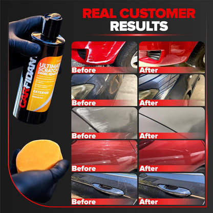 Carfidant Scratch and Swirl Remover - Car Scratch Remover for Deep Scratches with Buffer Pad, Scratch Remover for Vehicles Repair Paint Any Color - Rubbing Compound for Cars