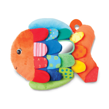 Melissa & Doug Flip Fish Soft Baby Toy - Tummy Time Sensory Toy with Taggies for Infants