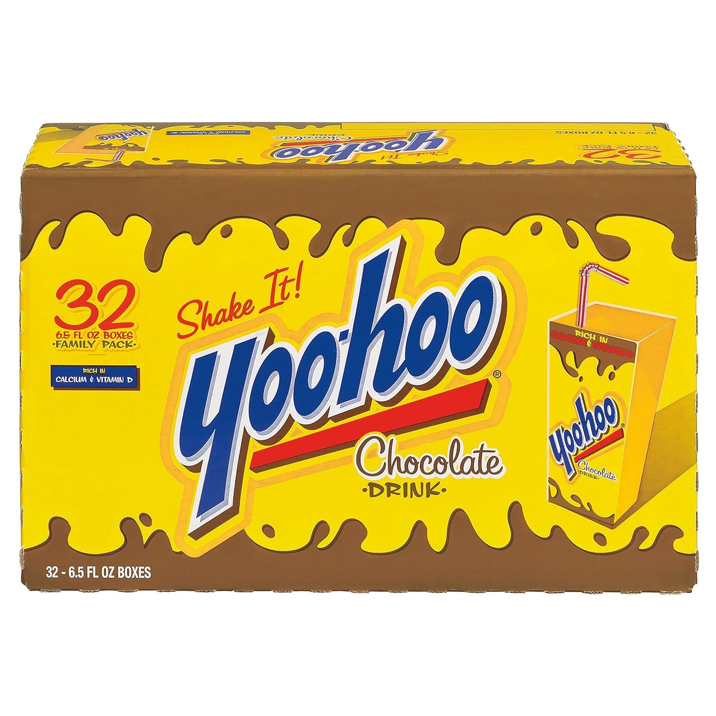 Yoo-hoo Chocolate Drink, 6.5 fl oz boxes (Pack of 32)