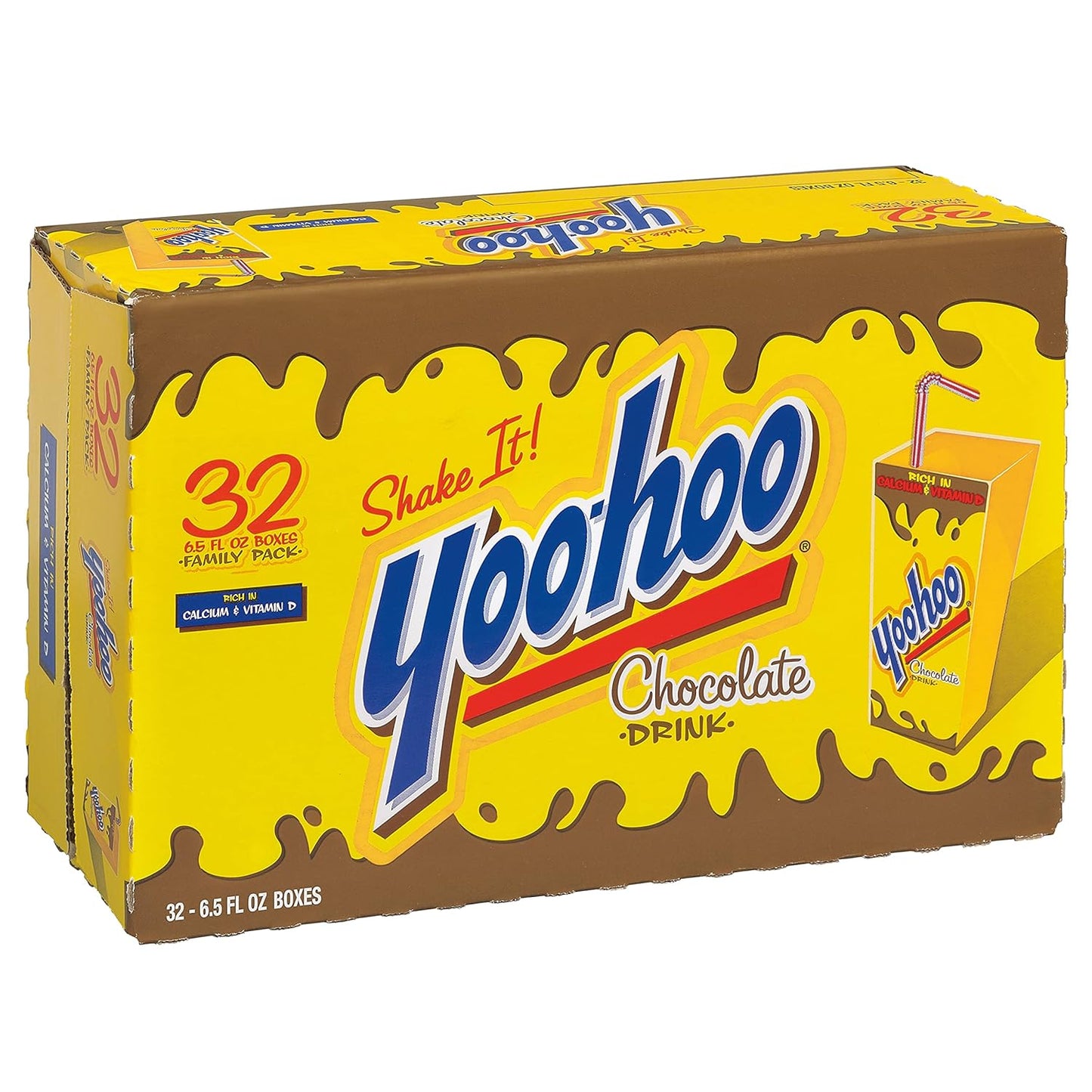 Yoo-hoo Chocolate Drink, 6.5 fl oz boxes (Pack of 32)