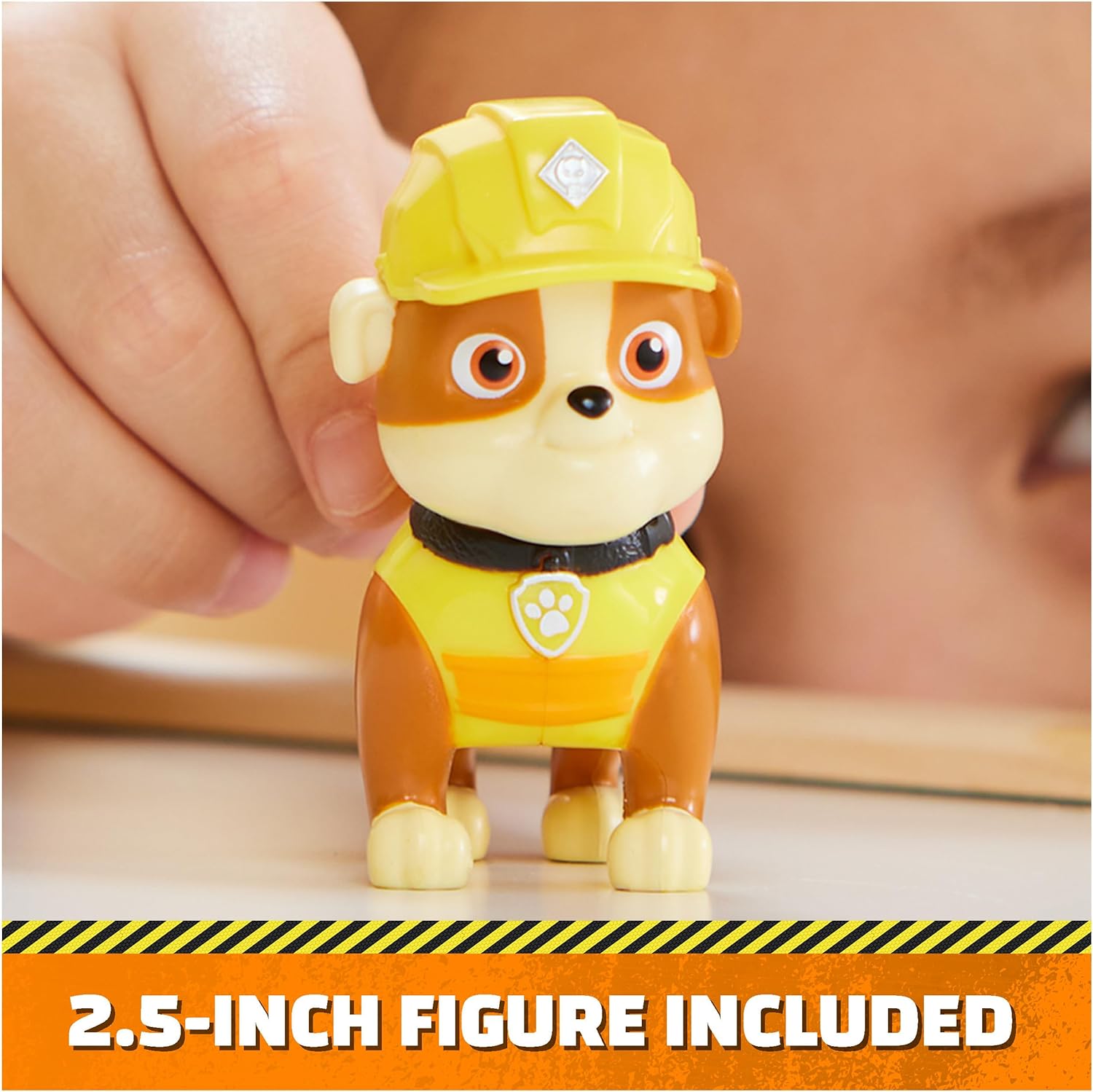 Rubble & Crew, Rubble’s Bulldozer Toy Truck with Movable Parts and a Collectible Action Figure, Kids Toys for Ages 3 and Up