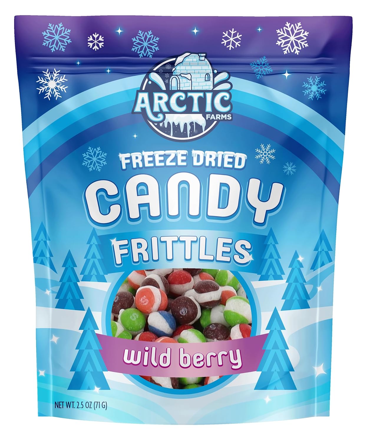 Arctic Farms Freeze Dried Candy Frittles Candies (Wild Berry Flavors) (2.5oz)