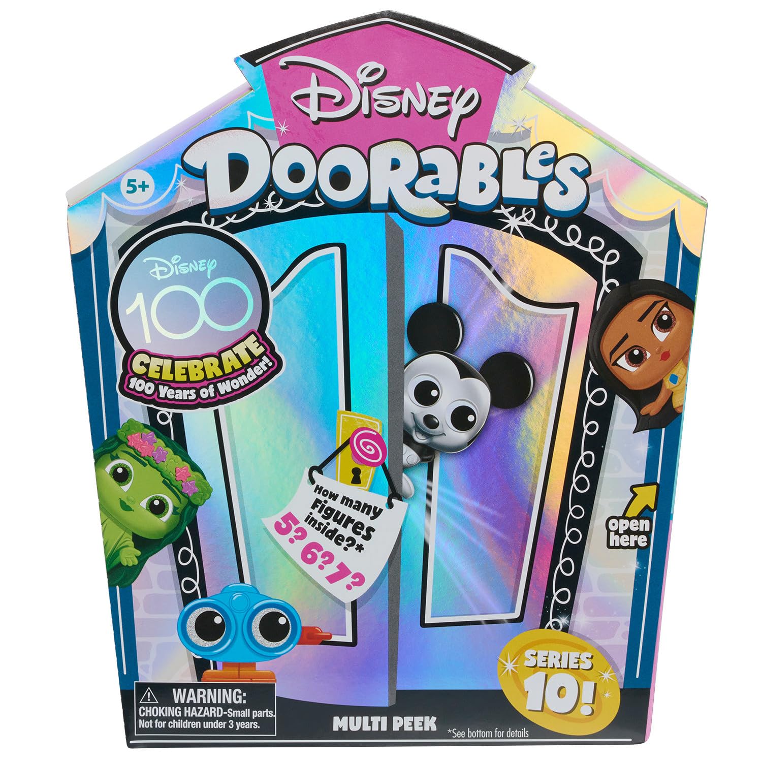 Disney Doorables NEW Multi Peek Series 10, Collectible Blind Bag Figures, Styles May Vary, Officially Licensed Kids Toys for Ages 5 Up by Just Play