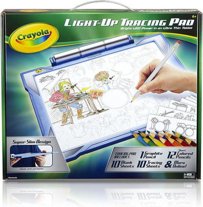 Crayola Light Up Tracing Pad - Blue, Tracing Light Box for Kids, Drawing Pad, Holiday Toys, Gifts for Boys and Girls, Ages 6+