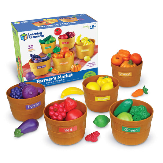 Learning Resources 3060 Farmers Market Color Sorting Set