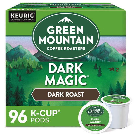 Green Mountain Coffee Roasters Dark Magic Coffee, Keurig Single-Serve K-Cup pods, Dark Roast, 96 Count (4 Packs of 24)