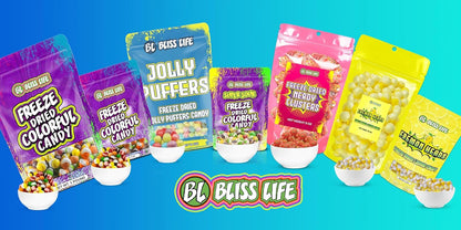 Bliss Life Freeze Dried Candy Bites Variety Pack Strawberries and Cream S'mores Caramel Apple Orange Creamsicle (Orange Creamsicle, 1 Count)